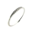 Image 1 of White gold ring/sliding ring with diamond | 0.07 ct.