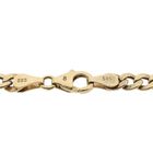 Image 2 of Gold flat gourmet link bracelet with diamonds; 0.25 ct.