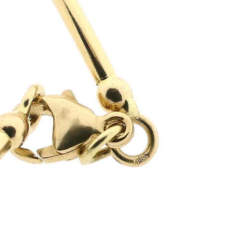 Afbeelding 7 van Gouden staafjes schakelketting | 36 cm