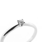 Image 3 of White gold solitaire ring with 0.06 ct diamond.