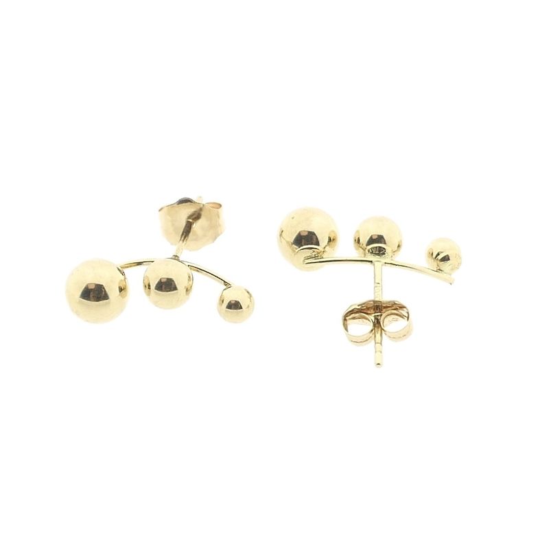 Image 6 of Gold stud earrings | Balls