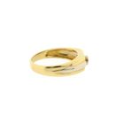Image 5 of 18 Karat Bicolor Gold Solitaire Ring with Diamond; 0.08 ct.