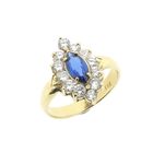 Image 1 of Gold cocktail ring with zirconia