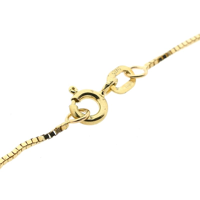Image 5 of 14K Gold Venetian Box Chain; 61 cm