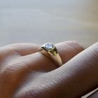 Image 7 of Gold ring with zirconia