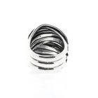Image 4 of Wide silver spaghetti ring