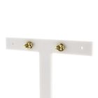 Image 3 of Gold stud earrings with diamonds; 0.75 ct.