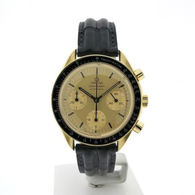 Image 1 of Omega Speedmaster Reduced 175.0032; 18k. gouden chronograaf horloge