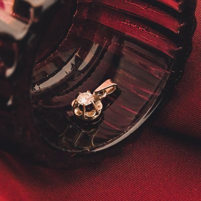 Image 2 of white gold pendant with diamond | 0.20 ct.