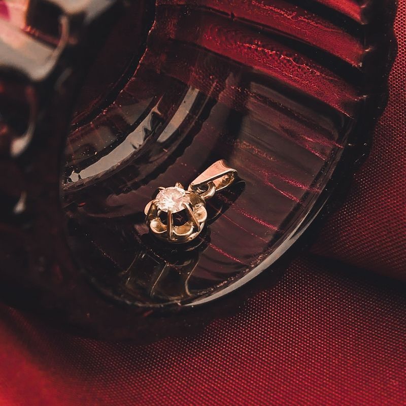 Image 2 of white gold pendant with diamond | 0.20 ct.