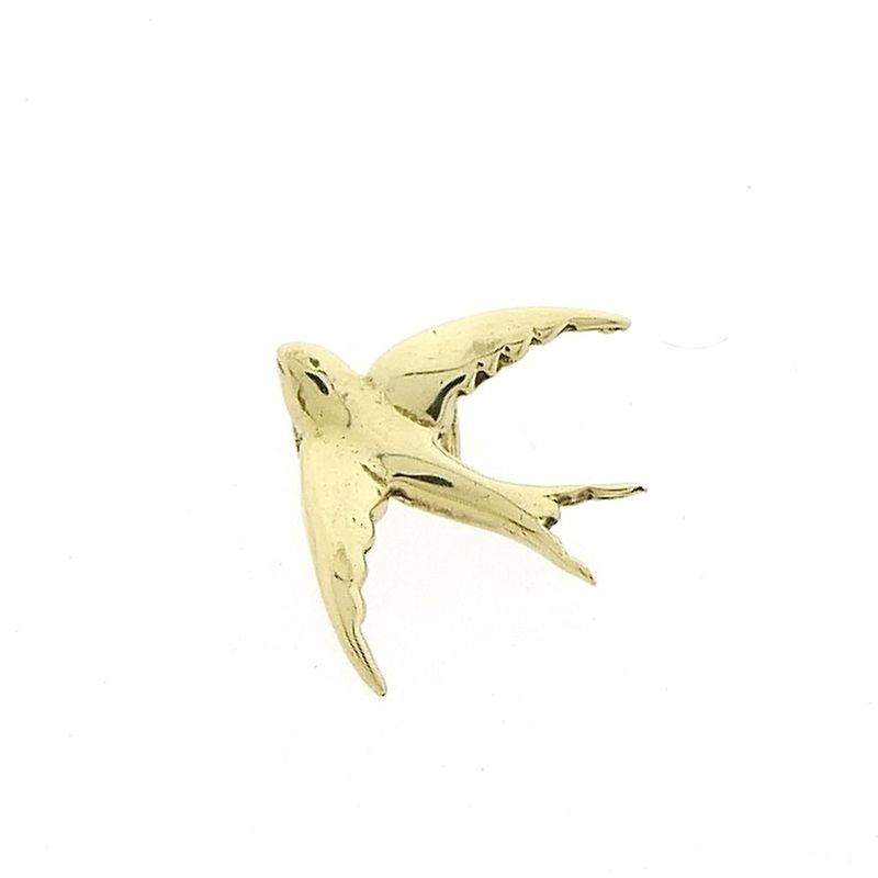 Image 1 of Gold pendant of a swallow