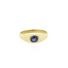 Image 4 of 18 carat gold ring with blue sapphire