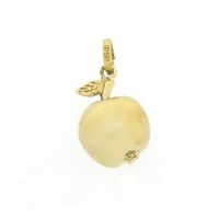Gold pendant of an apple