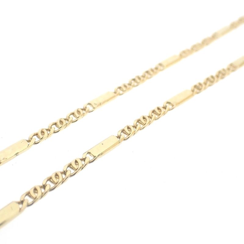 Image 5 of Vintage gold closed Figaro link chain | 49.5 cm