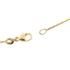 Image 9 of Bicolor Gold Cobra Link Necklace with Pendant & Zirconia; 14 Karat; 42.5 cm