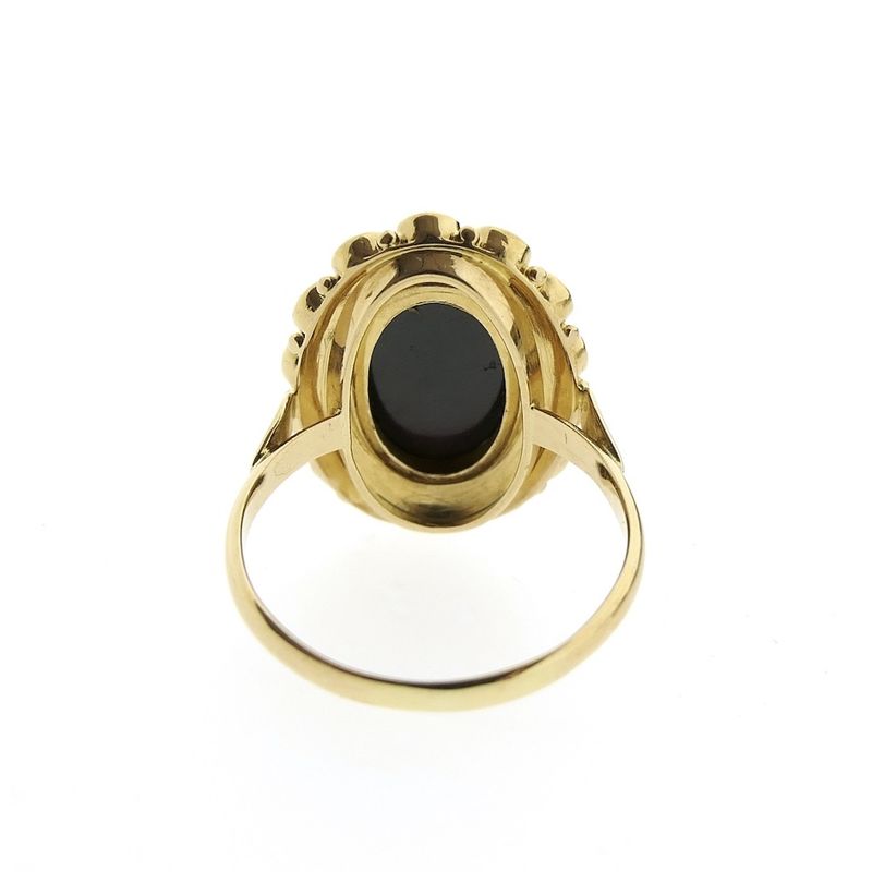 Image 5 of Gold entourage ring with garnet stones | Vintage