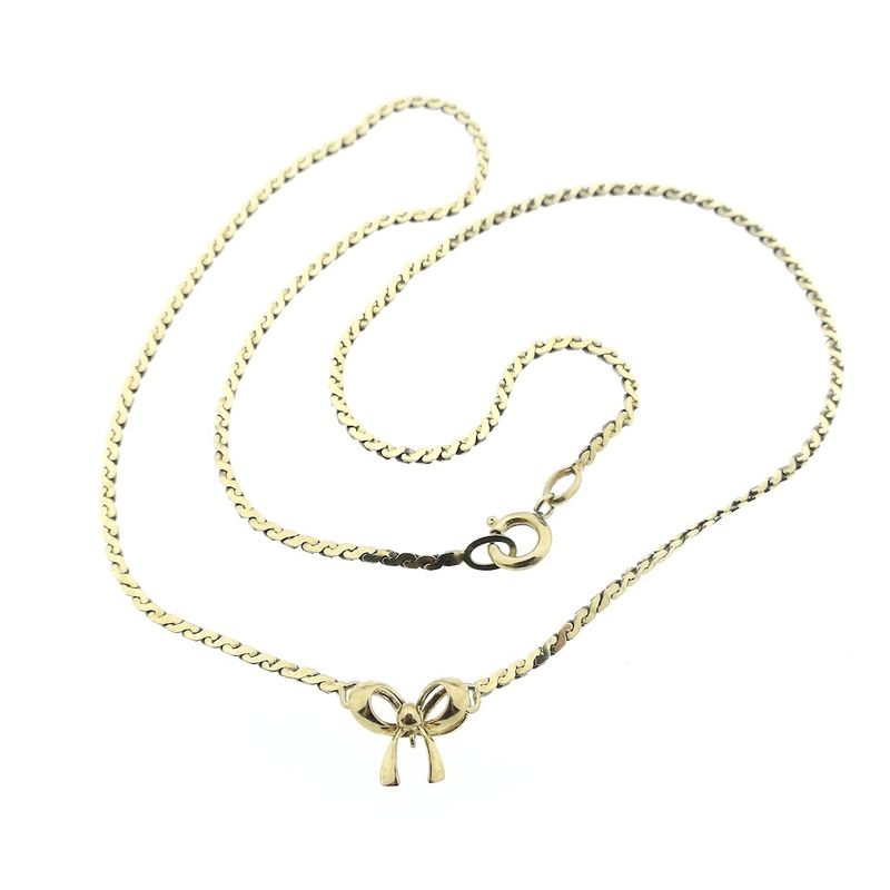 Image 4 of Necklace with bow | 43 cm