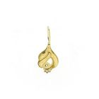 Image 3 of Gold minimalist pendant with zirconia