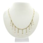 Image 1 of Vintage gold necklace with pearls | 43 cm