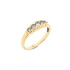 Image 1 of Gold ring with zirconia