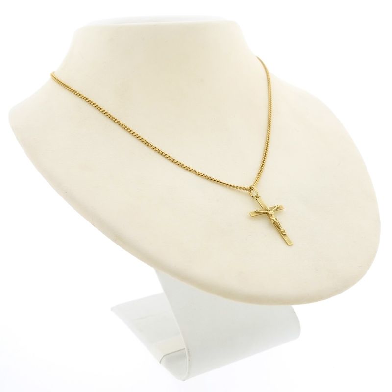 Image 7 of Gold pendant of cross with corpus