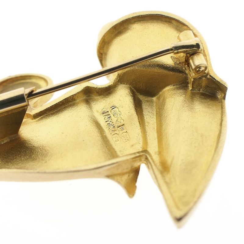 Image 5 of Lapponia bicolor gold brooch Lotus