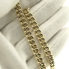 Image 7 of Two-tone gold gourmet link necklace; 46 cm | Robust