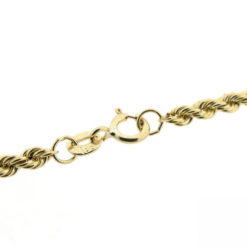 Image 5 of 9K Twisted Link Chain | 46.5cm