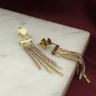 Image 2 of Ticolor gold earrings