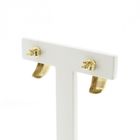 Image 4 of Two-tone gold earrings