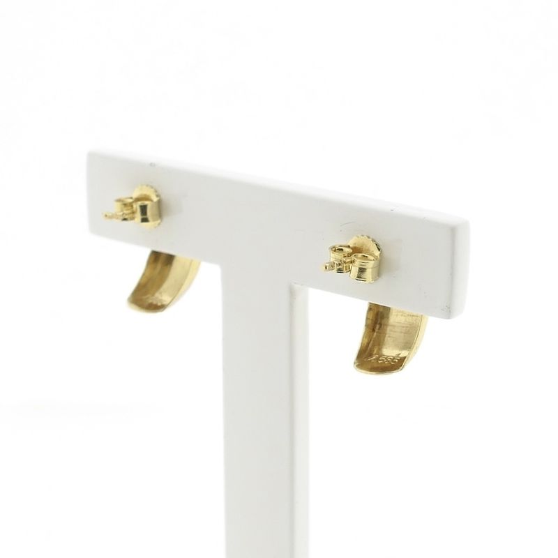 Image 4 of Two-tone gold earrings