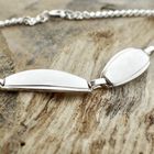 Image 2 of Silver gourmet bracelet with engraving plates | 19.5 cm