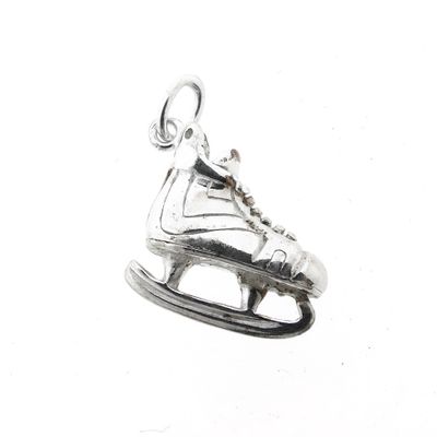Silver pendant; Figure skate Image 2 of Silver pendant; Figure skate