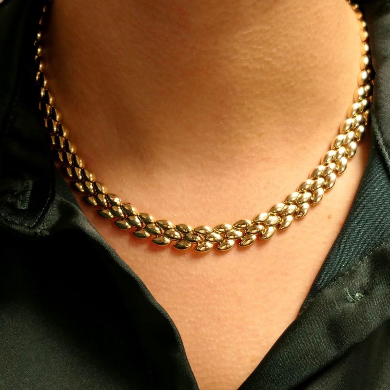 Image 9 of Golden Fantasy Link Necklace