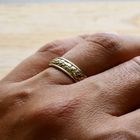 Afbeelding 8 van Gouden heren nugget ring