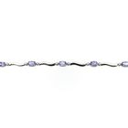 Image 3 of White gold bracelet with synthetic sapphire | 19 cm