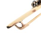 Image 6 of Antique gold brooch with diamonds; approx. 0.40 ct.