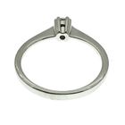 Image 6 of 18 carat white gold solitaire ring with 0.14 ct diamond.