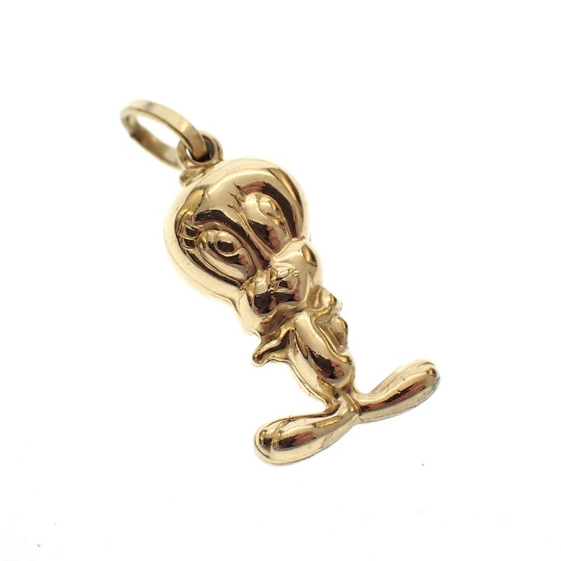 Image 5 of 18K Gold Tweety Pendant | Looney Tunes
