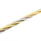 Image 5 of Tricolor gold link bracelet | 19 cm