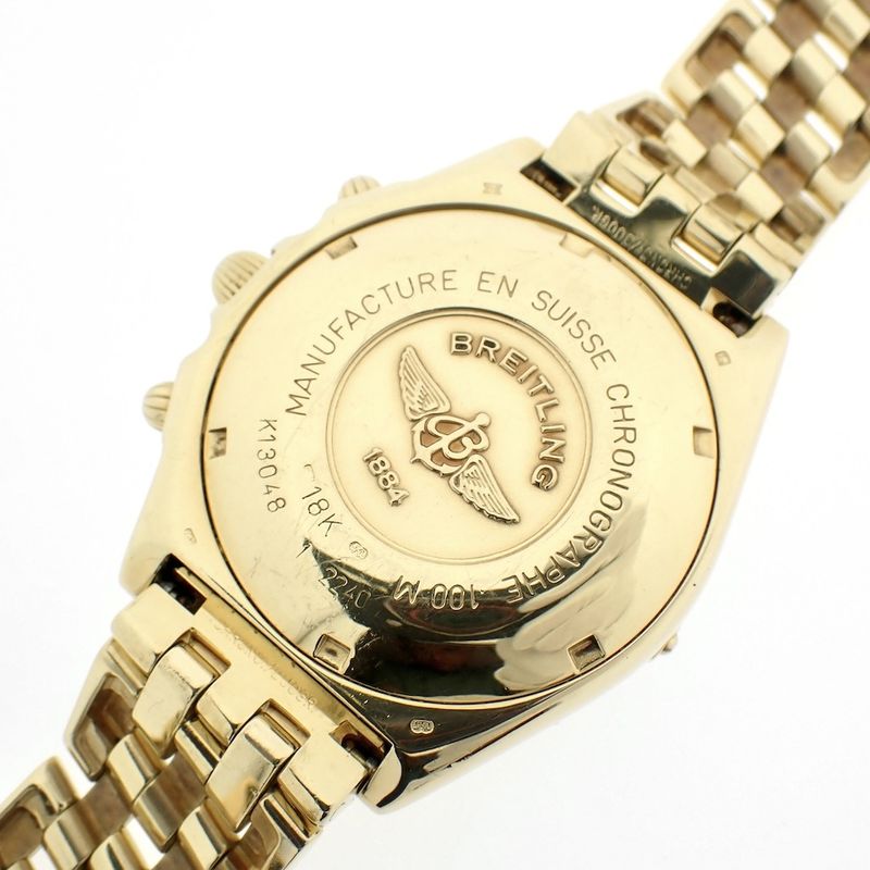 Image 8 of Breitling Chronomat; Exclusive 18k gold watch