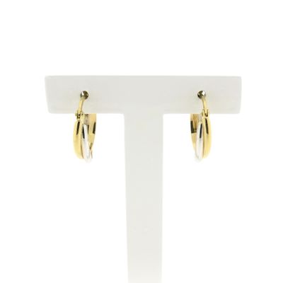 Image 1 of Two-tone gold earrings | Ø 16.9 mm