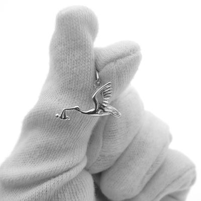 Image 2 of Silver charm; Stork