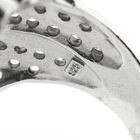 Image 6 of Silver men's ring with a dollar sign and zirconia