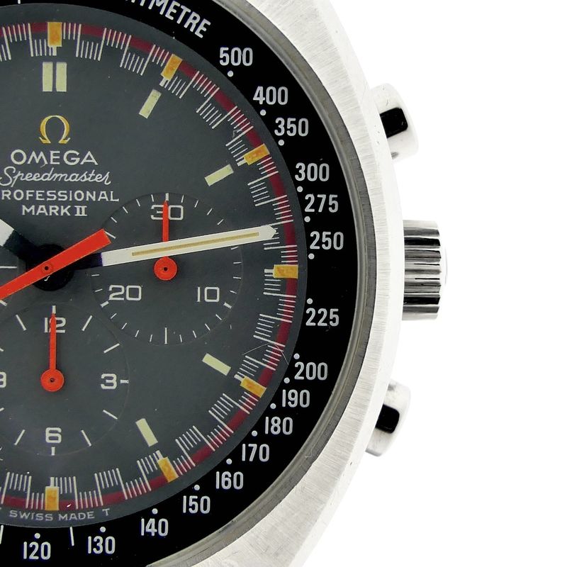 Image 9 of Omega Speedmaster Mark II 'Racing Dial'; Vintage chronograph men's watch