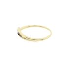 Image 6 of Gold solitaire ring with zirconia; Assos