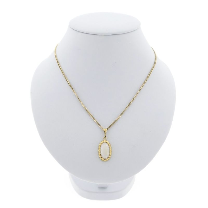 Image 3 of Gold pendant with precious opal | Vintage