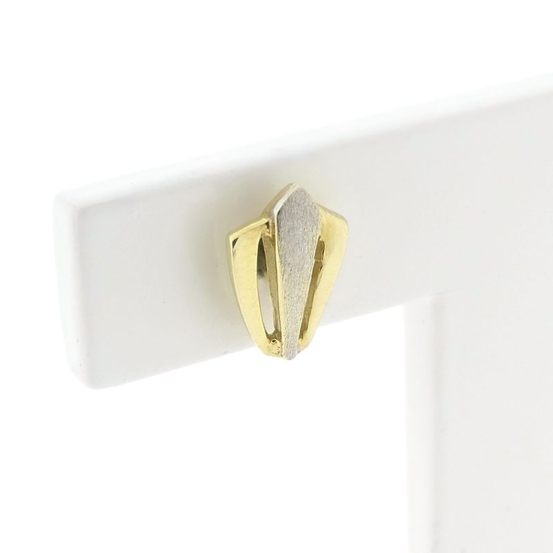 Image 4 of Two-tone gold stud earrings