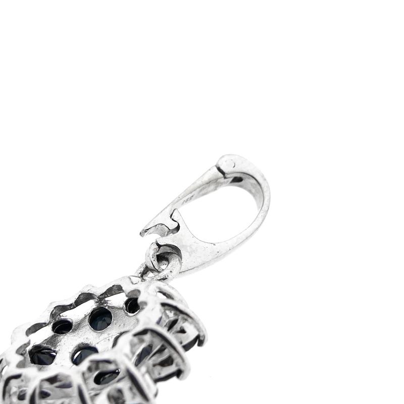 Image 8 of White gold pendant with sapphire