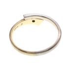 Image 5 of Two-tone gold solitaire ring with diamond